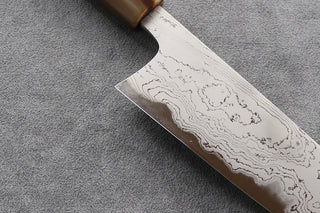 Hatsukokoro White#2 Damascus Santoku - Thecooksedges