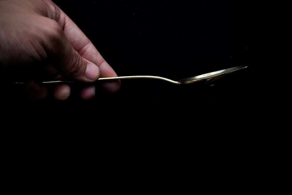 Gestura 00 Gold Slotted Kitchen Spoon - Thecooksedges