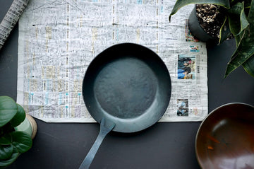 Hand Forged Iron Frying Pan w/Removable Handle - Thecooksedges