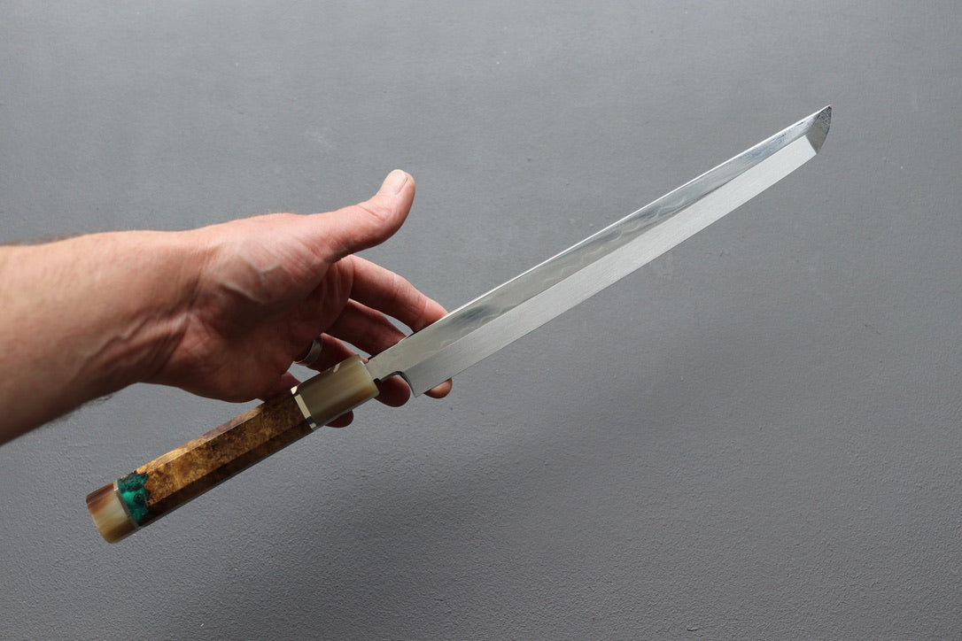 Satoshi Nakagawa Honyaki Sakimaru Yanagiba 270mm - Thecooksedges
