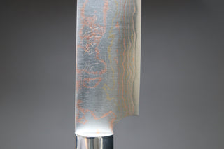 Takeshi Saji Rainbow Damascus Sujihiki 240mm - Thecooksedges