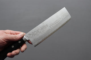 Masutani VG10 Damascus Nakiri 165mm - Thecooksedges
