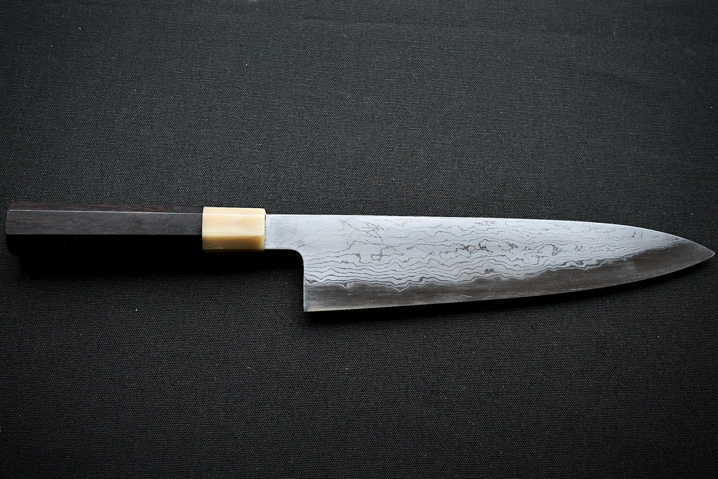 Komorebi Damascus Blue #1 Gyuto 240mm - Thecooksedges
