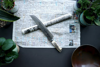 Takeshi Saji R2 Diamond Damascus Sakimaru Sujihiki 240mm - Thecooksedges