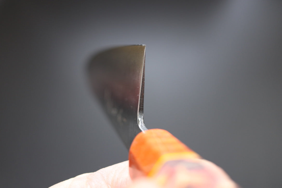 Shigeki Tanaka Migaki Aogami#2 Gyuto 210mm w/Custom Handle - Thecooksedges