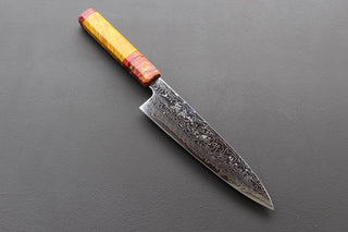 Sukenari SG2 Damascus Gyuto 210mm w/Custom Handle - Thecooksedges