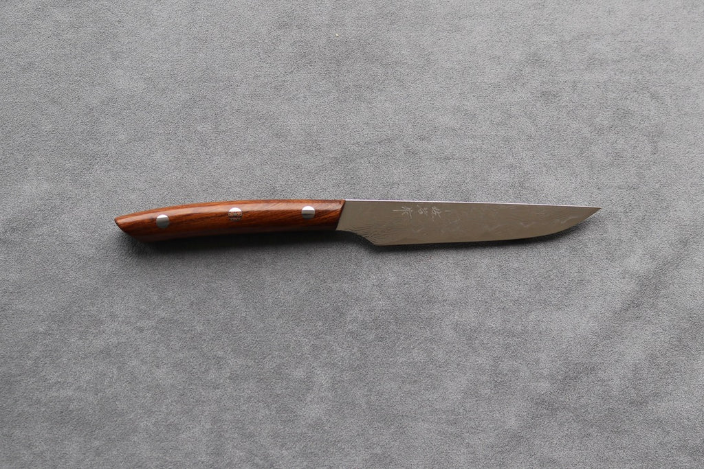 Takeshi Saji R2 Diamond Damascus Steak Knife - Thecooksedges