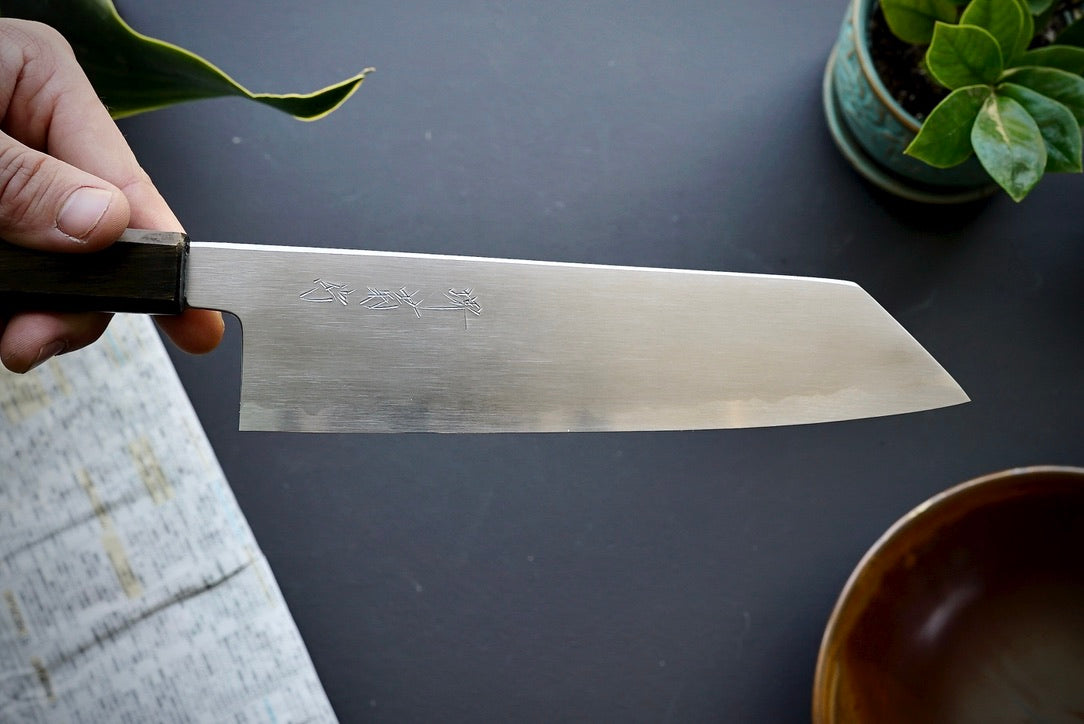 Sakai Kikumori Asagiri Kiritsuke Gyuto 225mm - Thecooksedges