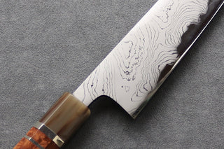 Hatsukokoro Hyomon Damascus Gyuto 210mm - Thecooksedges