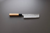 Hatsukokoro Inazuma AS Damascus Nakiri 165mm - Thecooksedges
