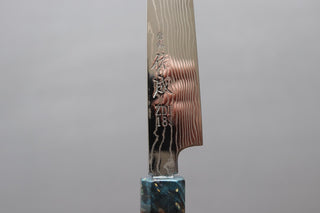 Sukenari ZDP189 Damascus petty 165mm w/Custom Handle - Thecooksedges