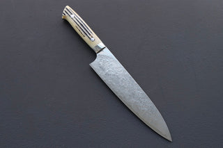 Takeshi Saji R2 Damascus Mirror Finished Gyuto 210mm - Thecooksedges