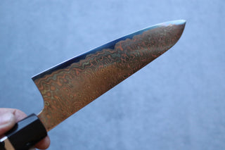 Nigara Hamono Aogami #2 Rainbow Damascus Gyuto 240mm - Thecooksedges