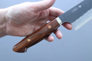 Nigara Hamono SG2 Kurouchi Kiritsuke Gyuto 240mm w/Custom Western Ironwood Handle - Thecooksedges