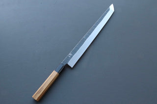 Hatsukokoro Single Bevel Kurouchi Sakimaru Yanagiba 330mm - Thecooksedges