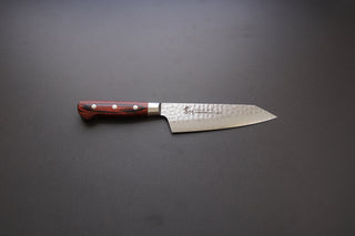 Sakai Takayuki 33 Layer Damascus Kengata Santoku 160mm - Thecooksedges