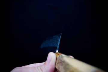 Yoshikazu Tanaka White#1 Damascus Gyuto 240mm w/Spalted Maple Handle - Thecooksedges