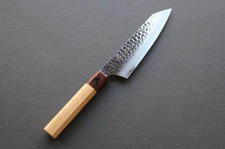 Sakai Takayuki 33 Layer Damascus Wa Kengata Santoku 170mm - Thecooksedges