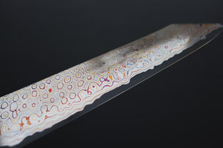 Nigara Hamono Aogami #2 Rainbow Damascus Kiritsuke Gyuto 240mm - Thecooksedges