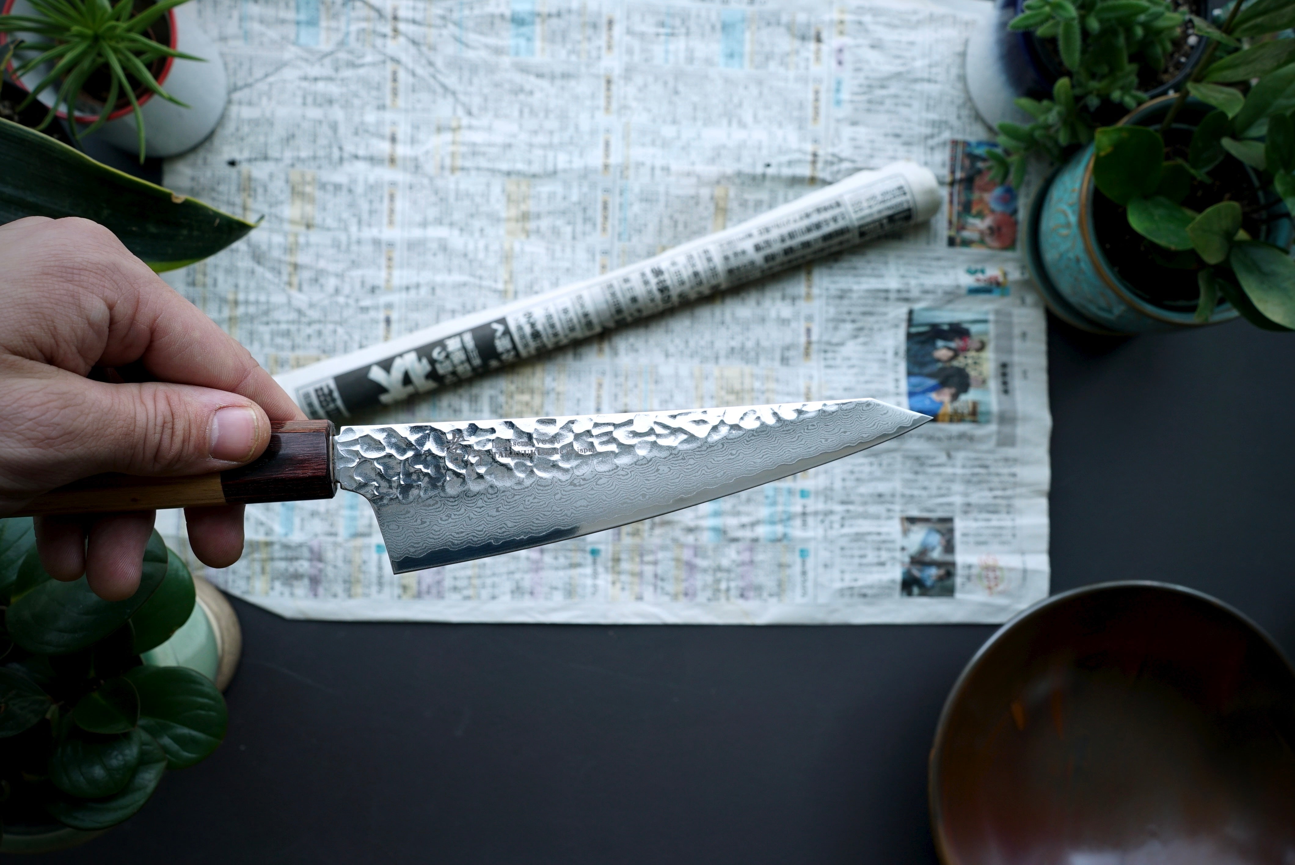 Sakai Takayuki 33 Layer Damascus Honesuki 180mm - Thecooksedges