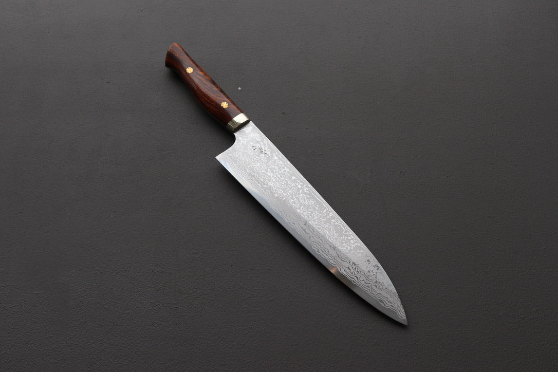 Yoshihiro Yauji Blue #2 Damascus Gyuto 240mm - Thecooksedges