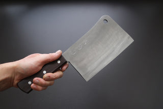Sakai Kikumori Nihonko Cleaver 180mm - Thecooksedges