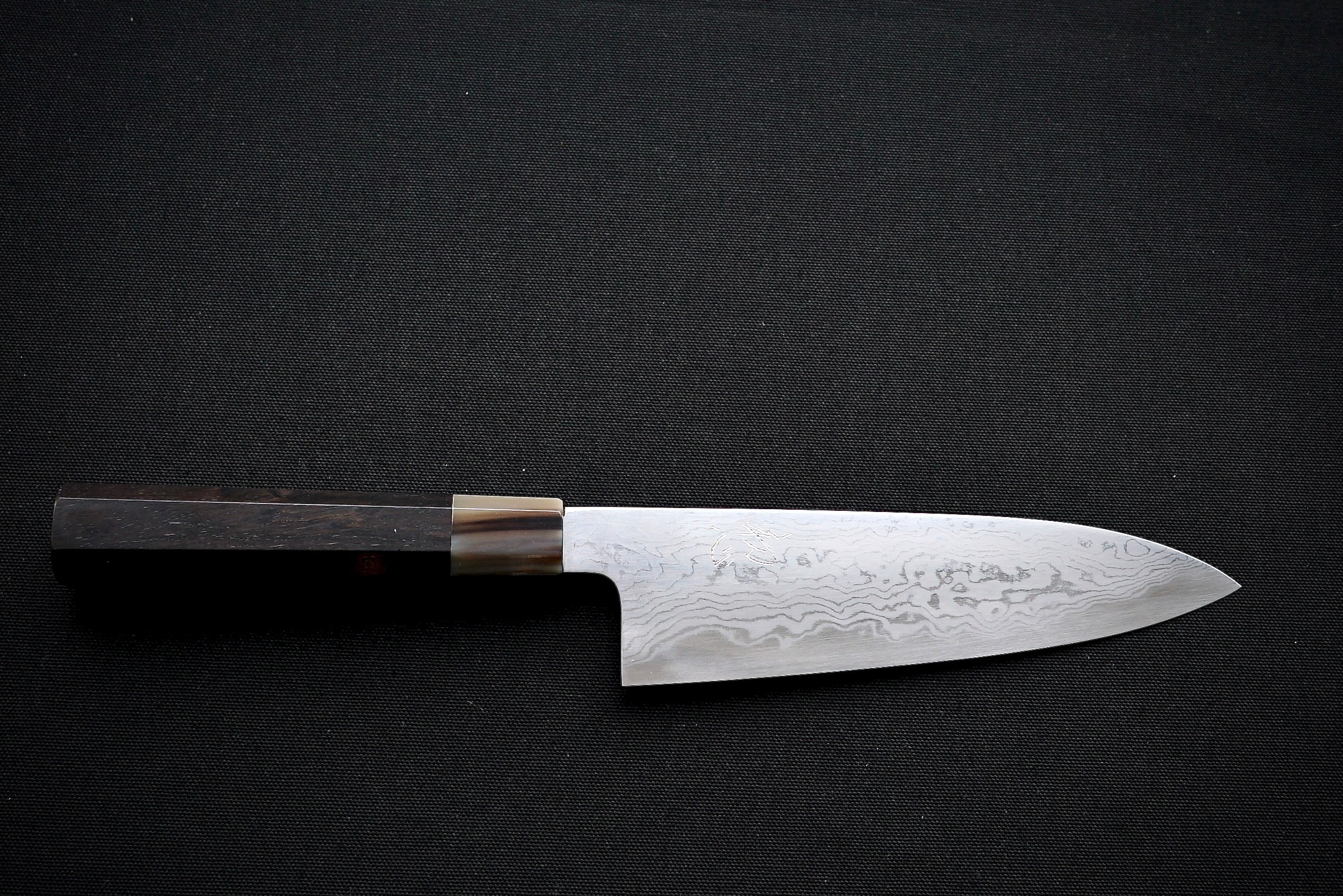 Komorebi Damascus Blue #1 Santoku 180mm - Thecooksedges