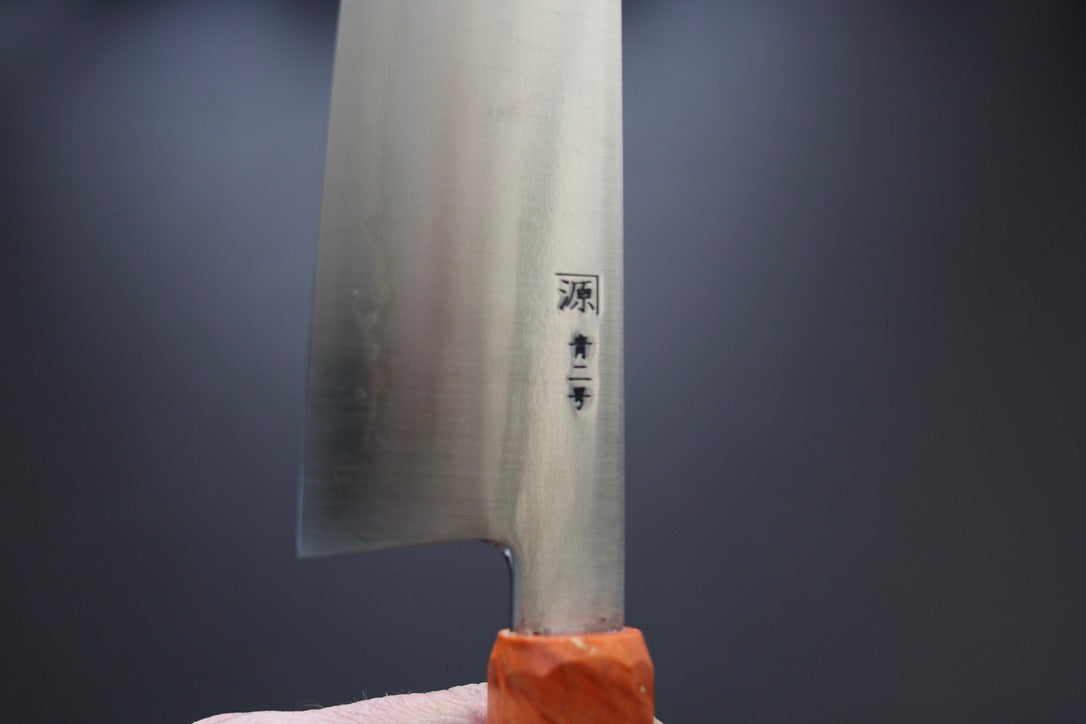 Shigeki Tanaka Migaki Aogami#2 Gyuto 240mm w/Custom Handle - Thecooksedges