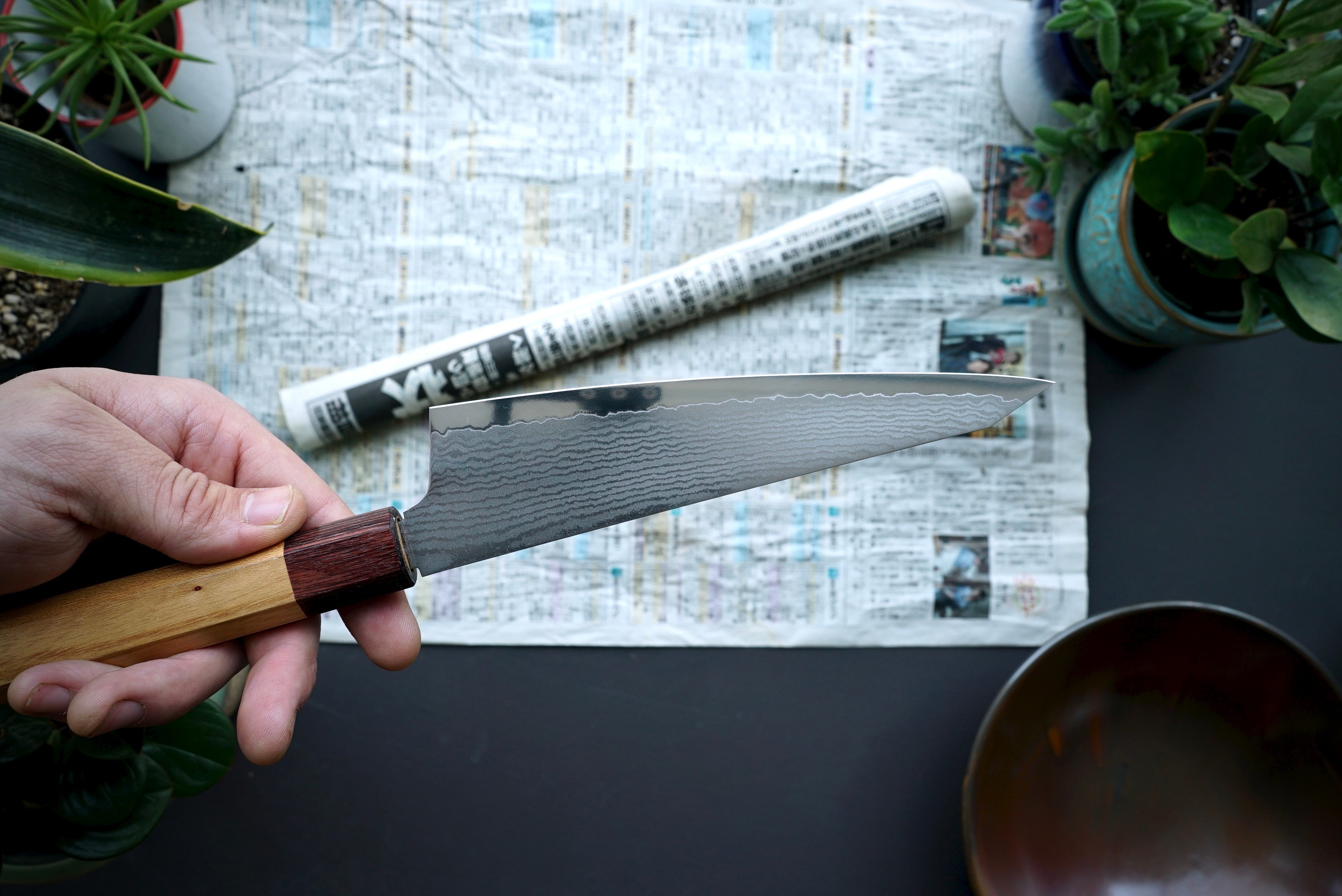 Sakai Takayuki 33 Layer Damascus Honesuki 180mm - Thecooksedges