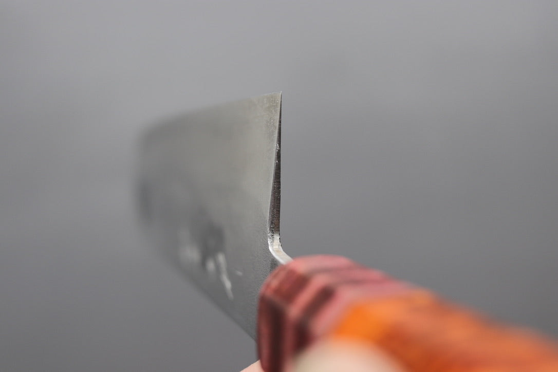 Shigeki Tanaka Nashiji Nakiri 165mm w/Custom Handle - Thecooksedges