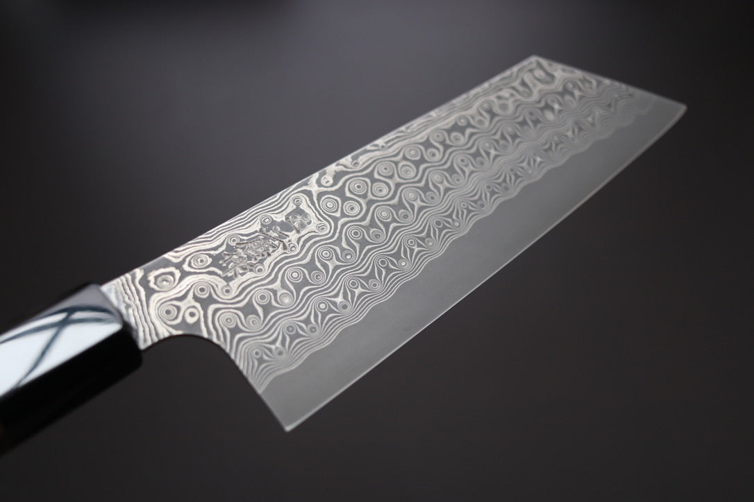 Nigara Hamono SG2 Damascus Bunka 180mm - Thecooksedges