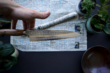 Yoshimi Kato SG2 Tsuchime Gyuto 210mm - Thecooksedges