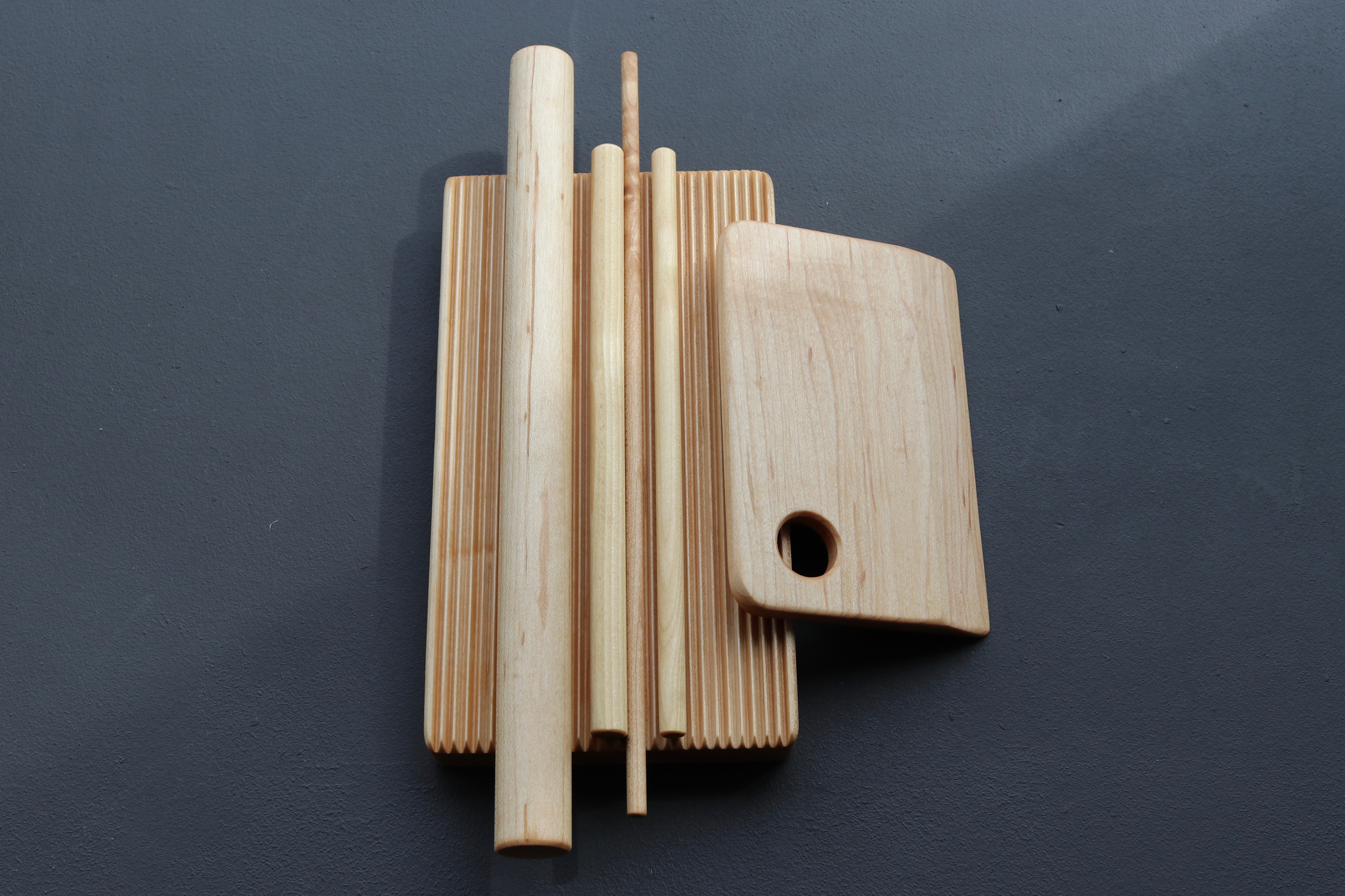 Pasta board set, 6pc, macaroni, trofie, gnocchi, garganelli - Thecooksedges