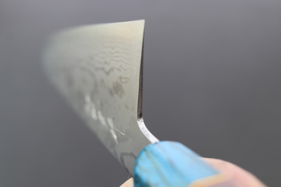 Shigeki Tanaka VG10 Damascus Gyuto 240mm w/Custom Handle - Thecooksedges