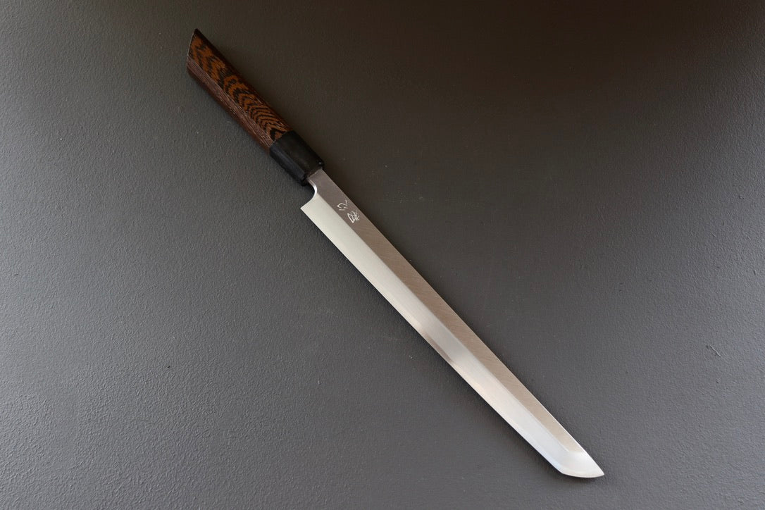 Hatsukokoro Shirosagi Sakimaru Yanagiba 270mm - Thecooksedges