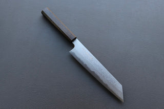 Yoshikazu Tanaka Blue1 Damascus Kiritsuke 240mm w/Black Oak Handle - Thecooksedges