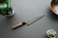 Hatsukokoro Sunaarashi Kurozome Damascus Kiritsuke Gyuto 240mm - Thecooksedges