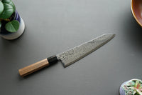 Hatsukokoro Sunaarashi Kurozome Damascus Kiritsuke Gyuto 240mm - Thecooksedges