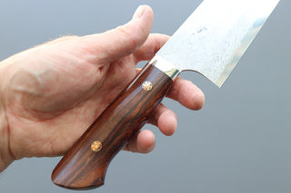 Yoshihiro Yauji Blue #2 Damascus Kiritsuke Gyuto 240mm - Thecooksedges