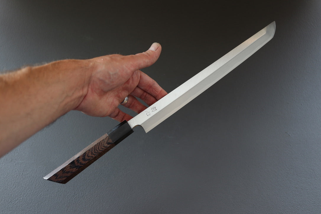Hatsukokoro Shirosagi Sakimaru Yanagiba 270mm - Thecooksedges