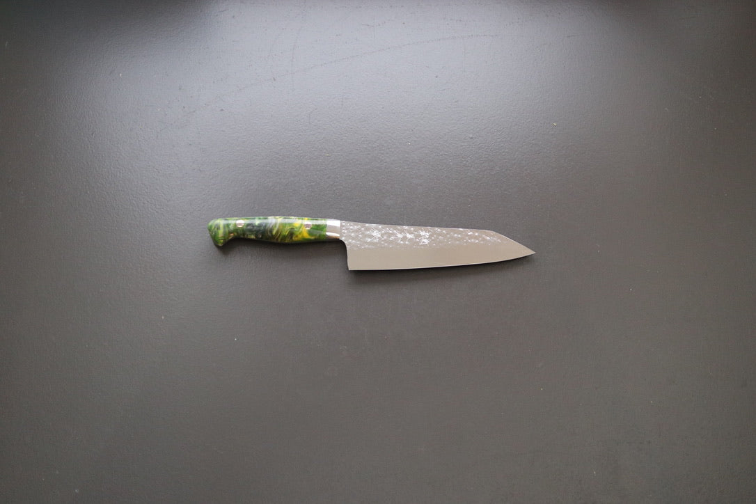 Yu Kurosaki Senko Santoku 165mm W/Custom Acrylic Handle - Thecooksedges