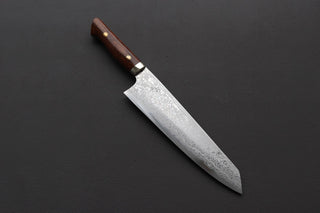 Yoshihiro Yauji Blue #2 Damascus Kiritsuke Gyuto 210mm - Thecooksedges