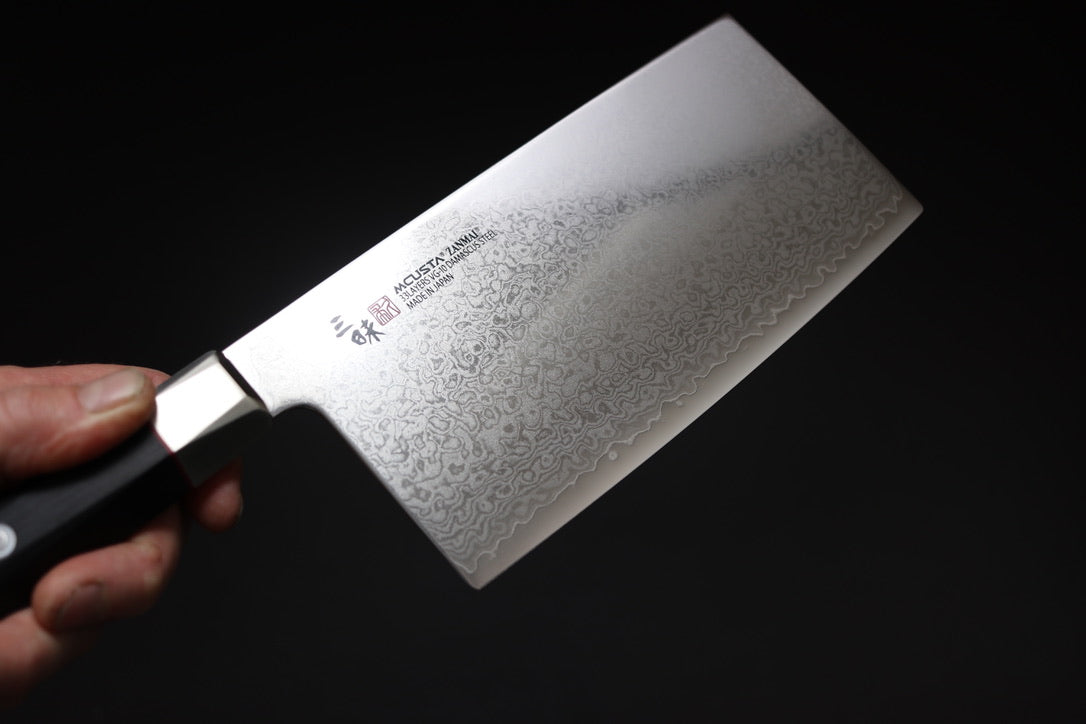 Mcusta Zanmai VG10 Damascus Chuka Bocho 180mm - Thecooksedges