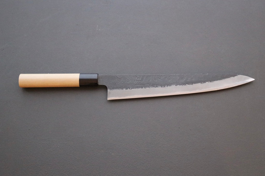 Mutsumi Hinoura Kurouchi Sujihiki 240mm - Thecooksedges