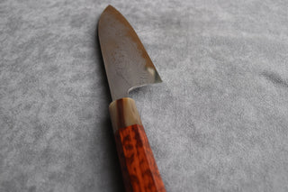 Hatsukokoro White#2 Damascus Santoku - Thecooksedges