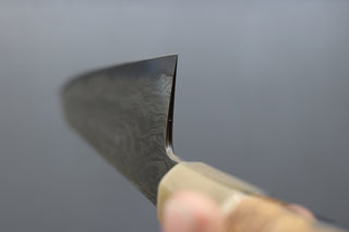 Nigara Hamono Blue2 Wrought Iron Clad Damascus Gyuto 270mm - Thecooksedges