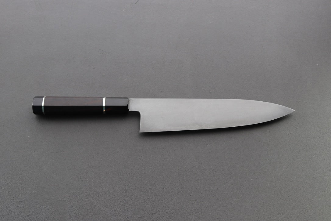 Shoichi Hashimoto Coreless Blue2 & White2 Damascus Gyuto 240mm - Thecooksedges