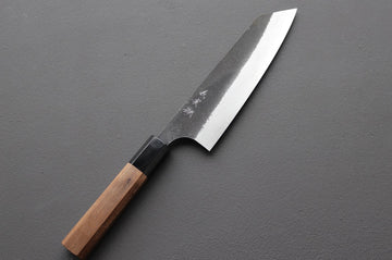Yoshimi Kato Damascus Kurouchi AS Bunka 170mm - Thecooksedges