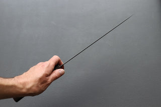Nigara Hamono SG2 Kurouchi Tsuchime Sakimaru Sujihiki 270mm - Thecooksedges