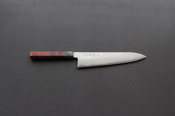 Shigeki Tanaka VG10 Damascus Gyuto 240mm w/Custom Handle - Thecooksedges